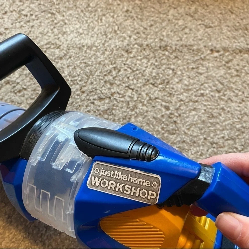 Just Like Home Toy Leaf Blower Blue Yellow